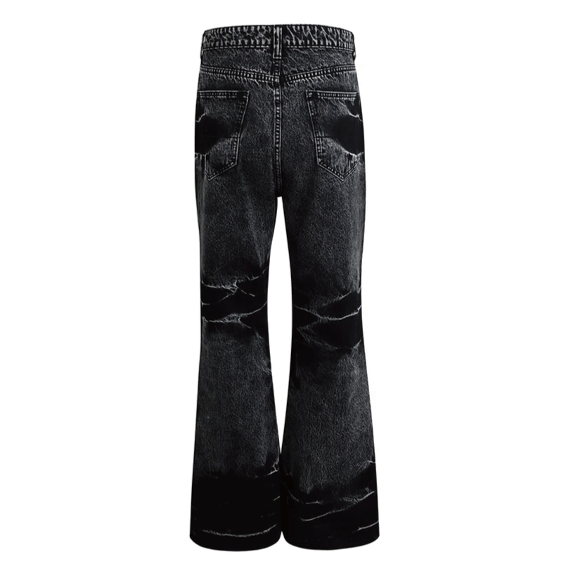 Washed Black Straight Denim - PWM