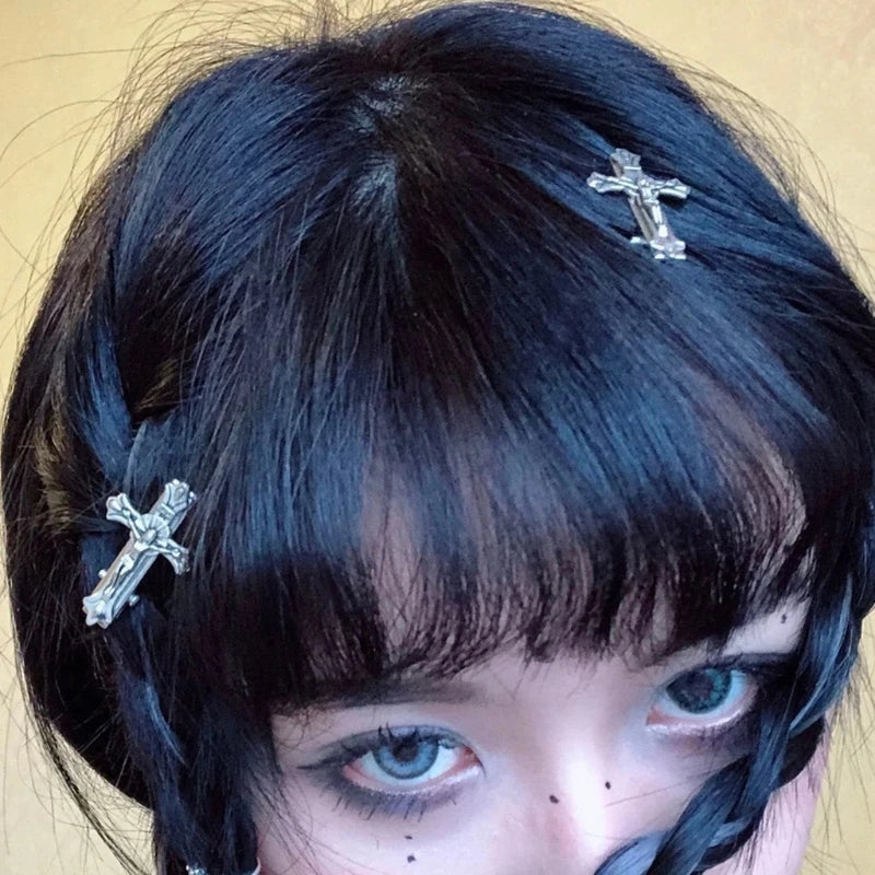 Cross Metal Hair Claw