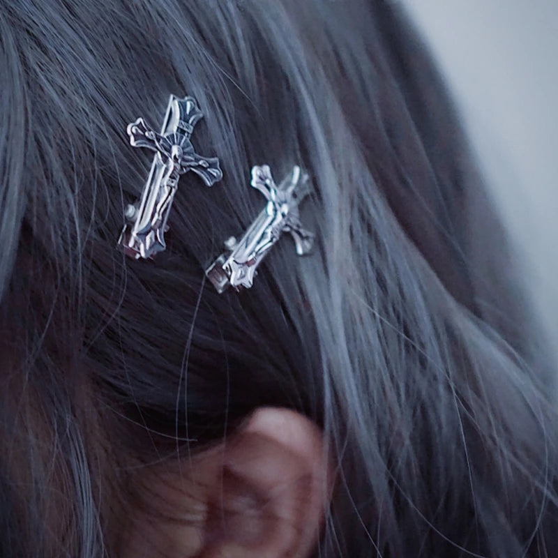 Cross Metal Hair Claw