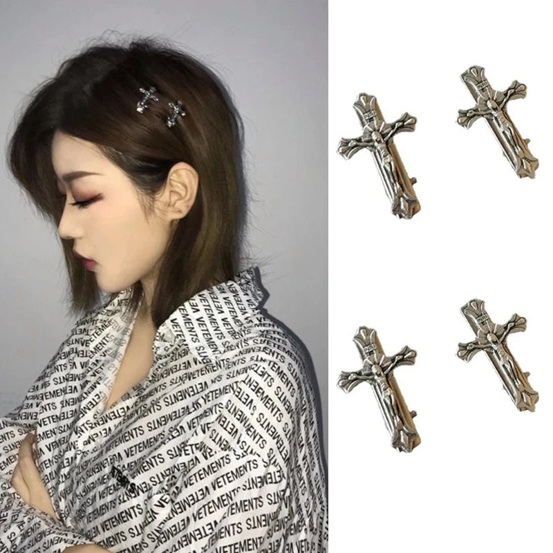 Cross Metal Hair Claw
