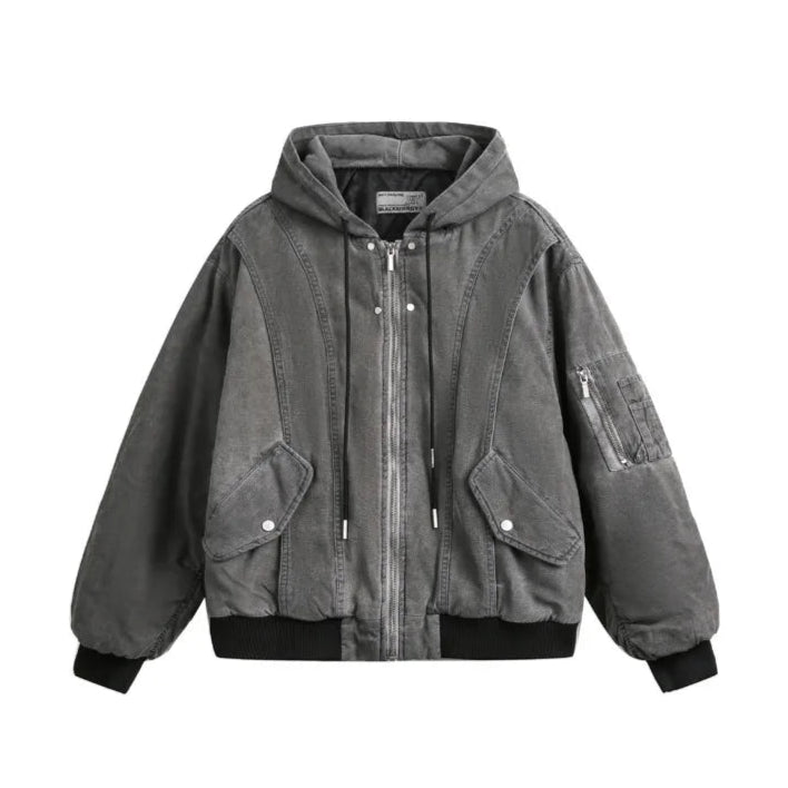 Denim Padded Hooded Jacket - PWM