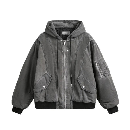 Denim Padded Hooded Jacket - PWM