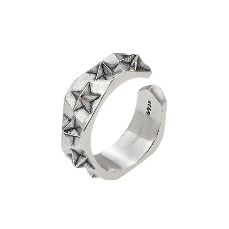 Sterling Silver Star Rings - PWM