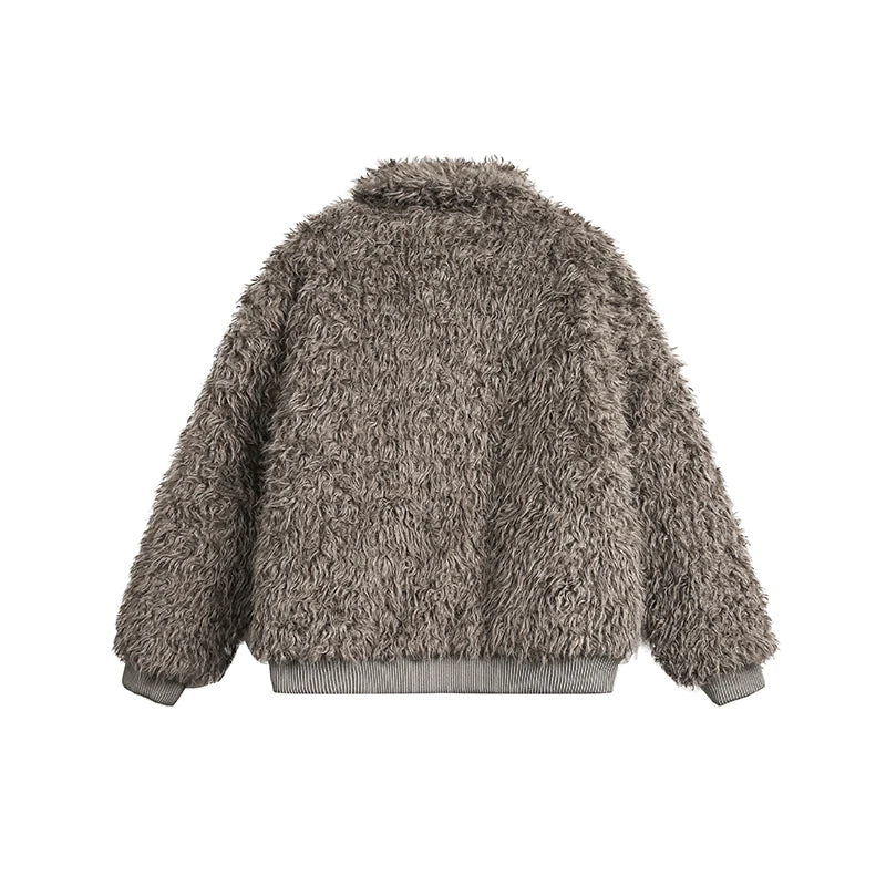 Loose Lamb Wool Coat - PWM