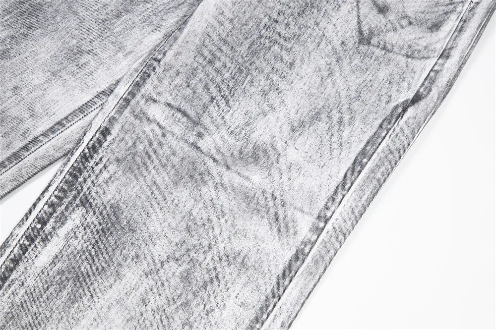 Splash Ink Washed Loose Jeans - PWM
