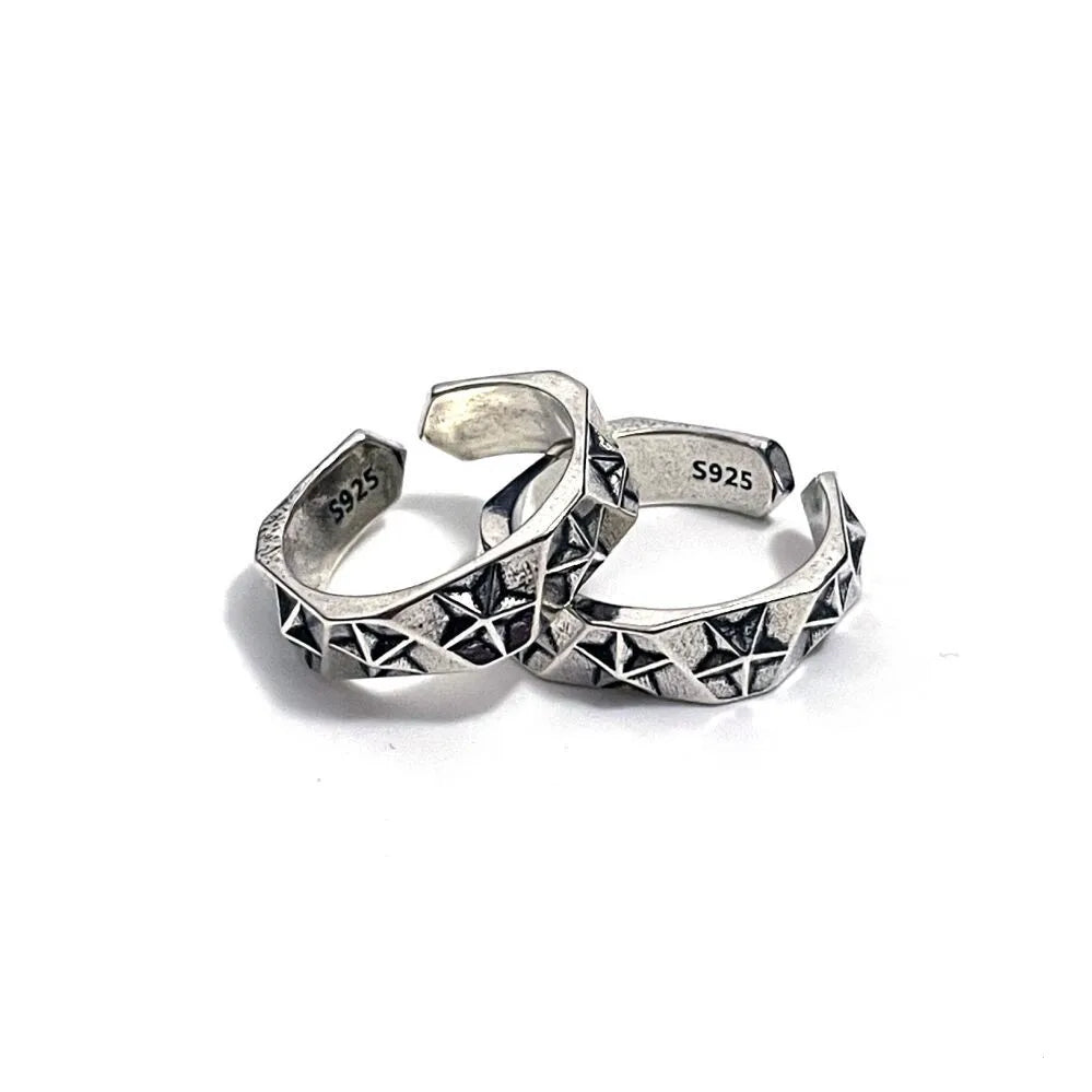 Sterling Silver Star Rings - PWM