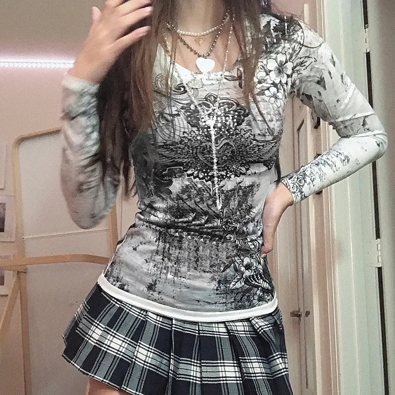 Long Sleeve Slim Fit Tops - PWM