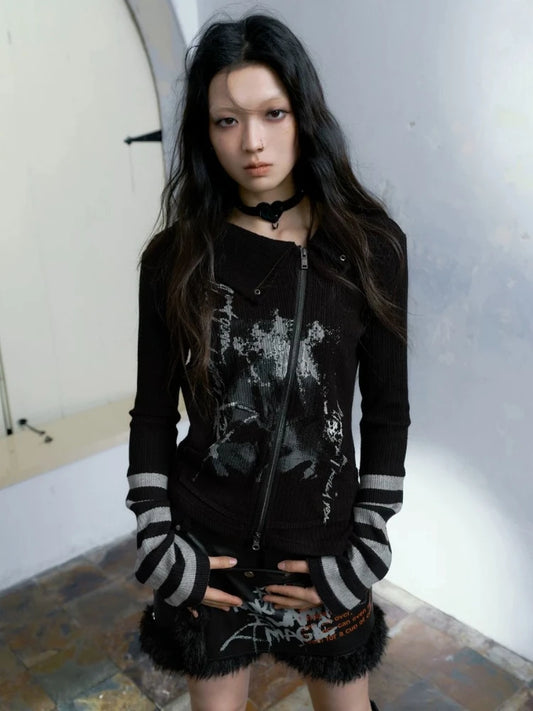 Patchwork Zipper Tee - PWM