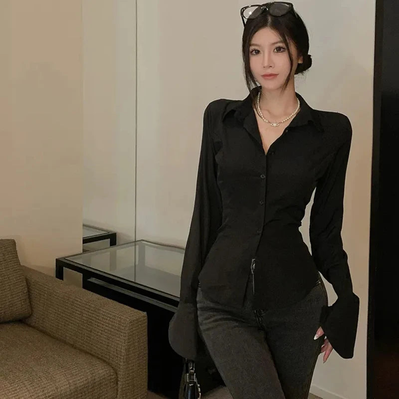 Bell Sleeve Bandage Shirts