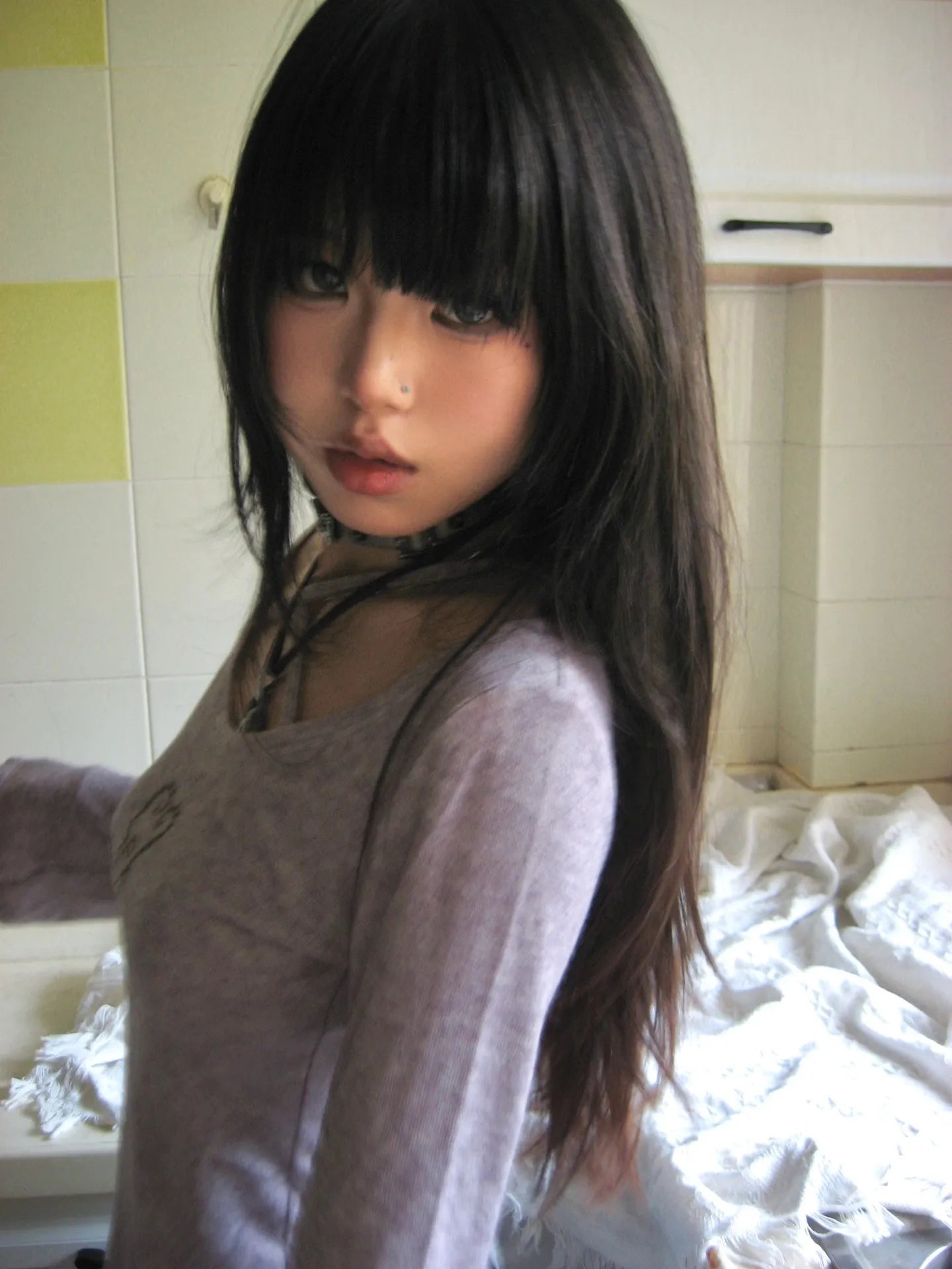Cross Flare Sleeve Tops