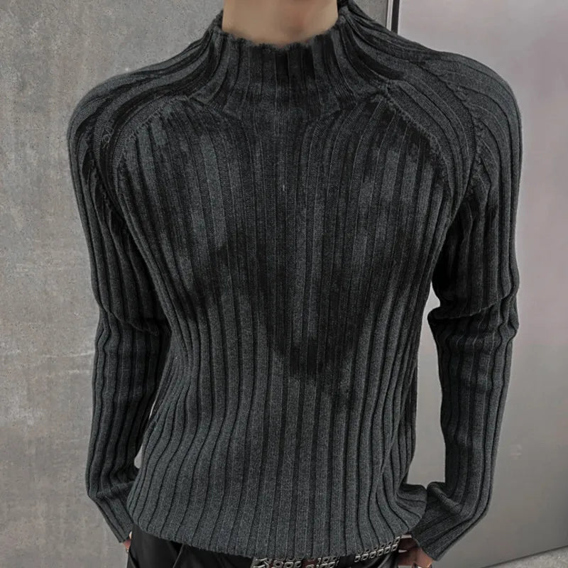 Crowd Graffiti Slim Fit Knitted Sweater - PWM