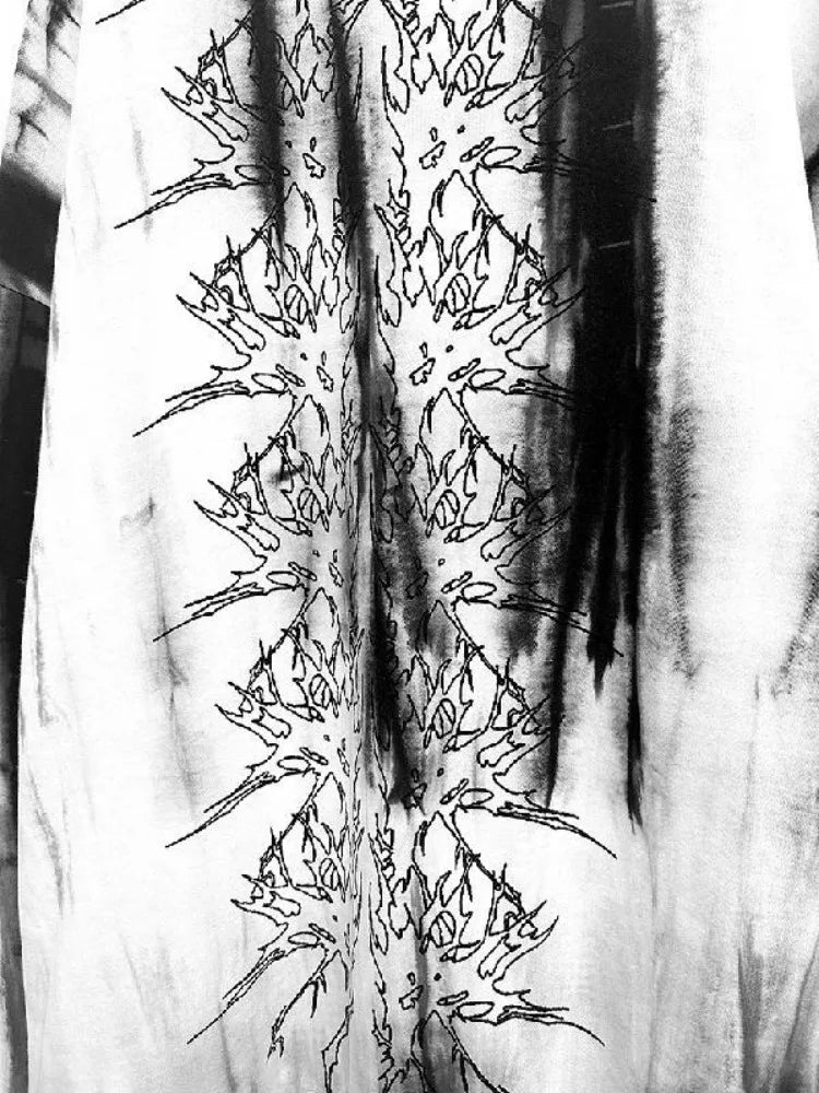 Gothic Print Loose Top - PWM