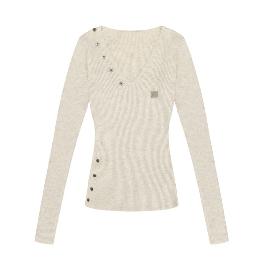 Glutinous Loose Long sleeve Knit Sweater - PWM