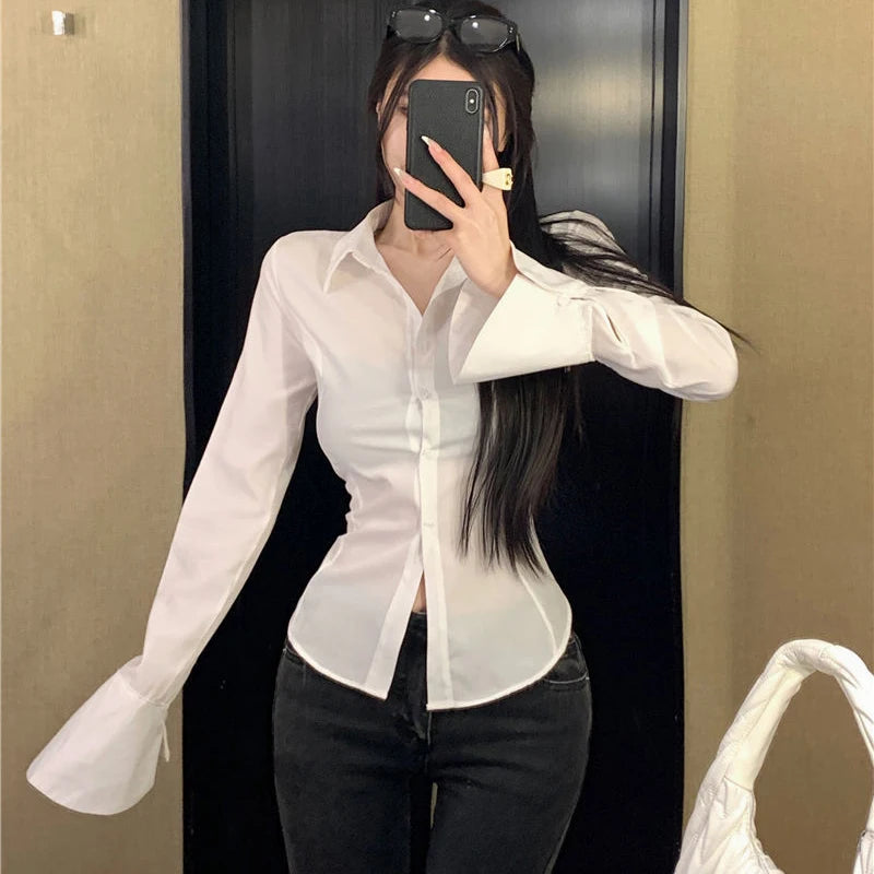 Bell Sleeve Bandage Shirts
