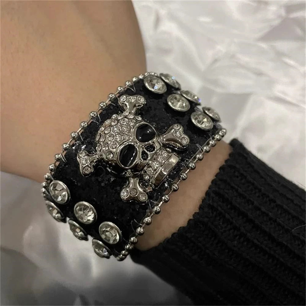 Rhinestone Cross Bracelet