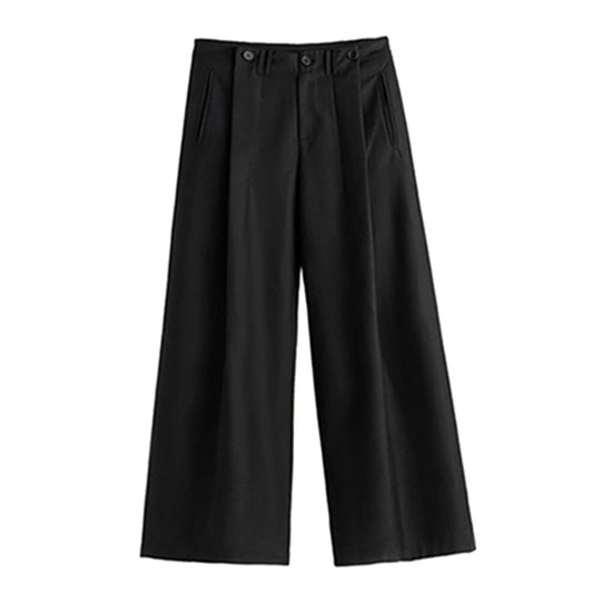 Baggy Pleated Wide Leg Pants