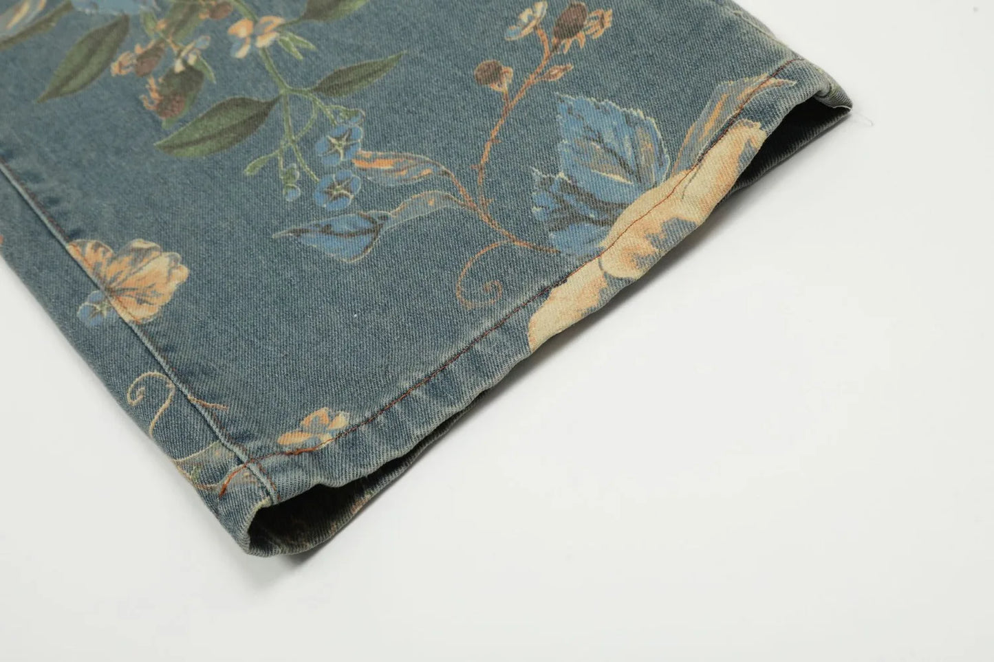 Floral Print Loose Jeans - PWM