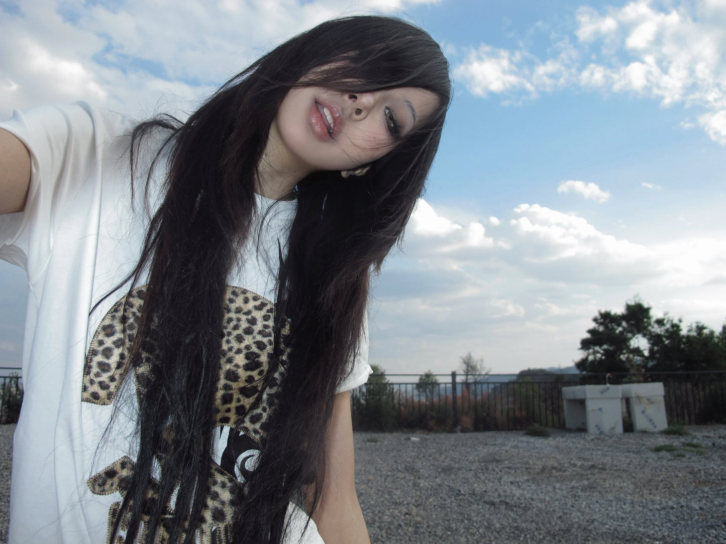 Leopard Skull Print T-shirt