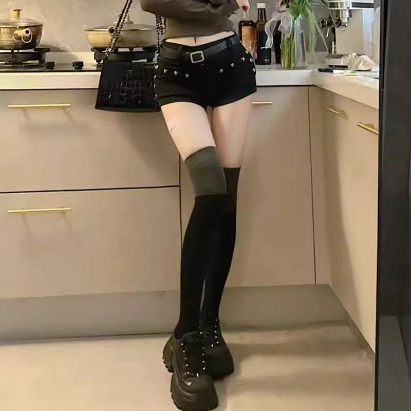 Low Waist Y2k Denim Shorts