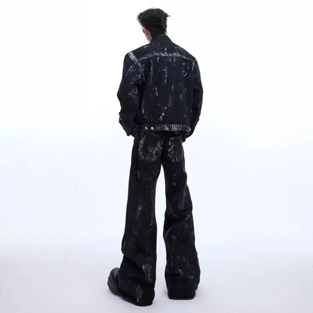 Painted Rivet Flared Trousers - PWM