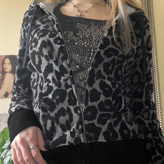 Leopard Printed Velvet Coats