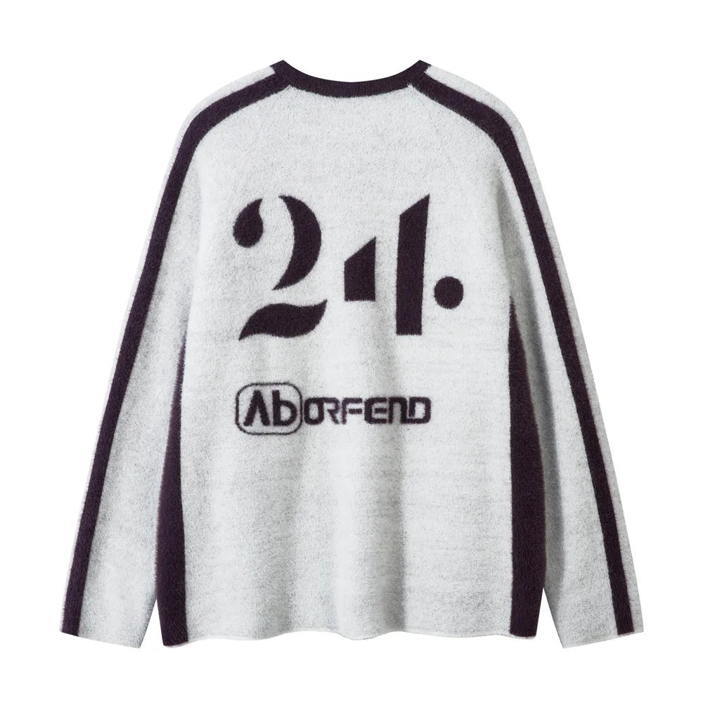Jacquard Paneled Sweater - PWM