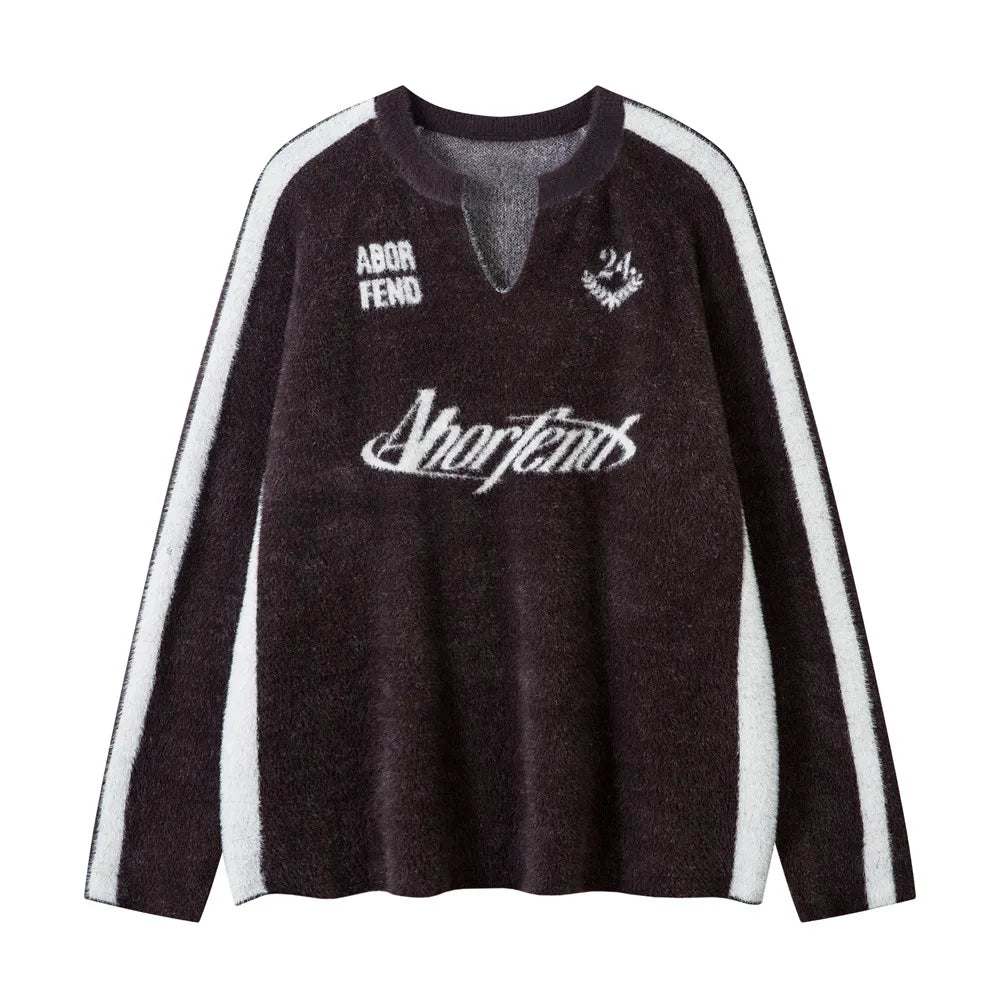 Jacquard Paneled Sweater - PWM