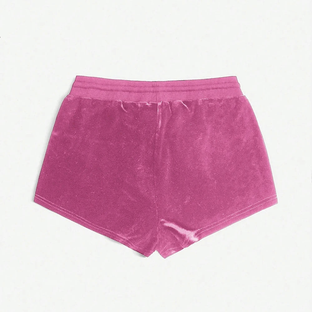 Cross Diamonds Drawstring Waist Shorts