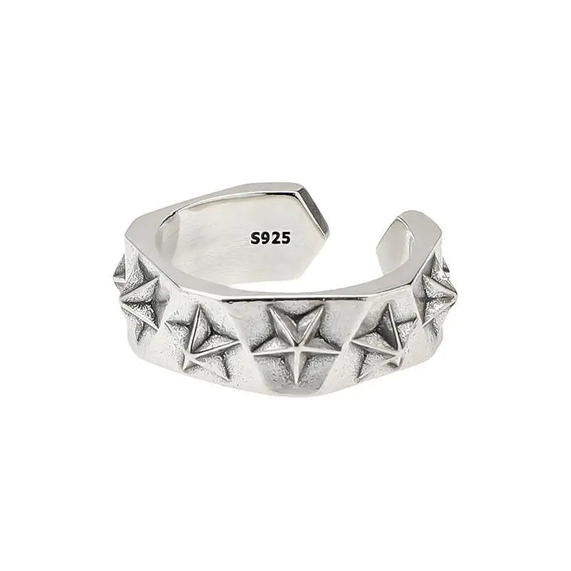 Sterling Silver Star Rings - PWM