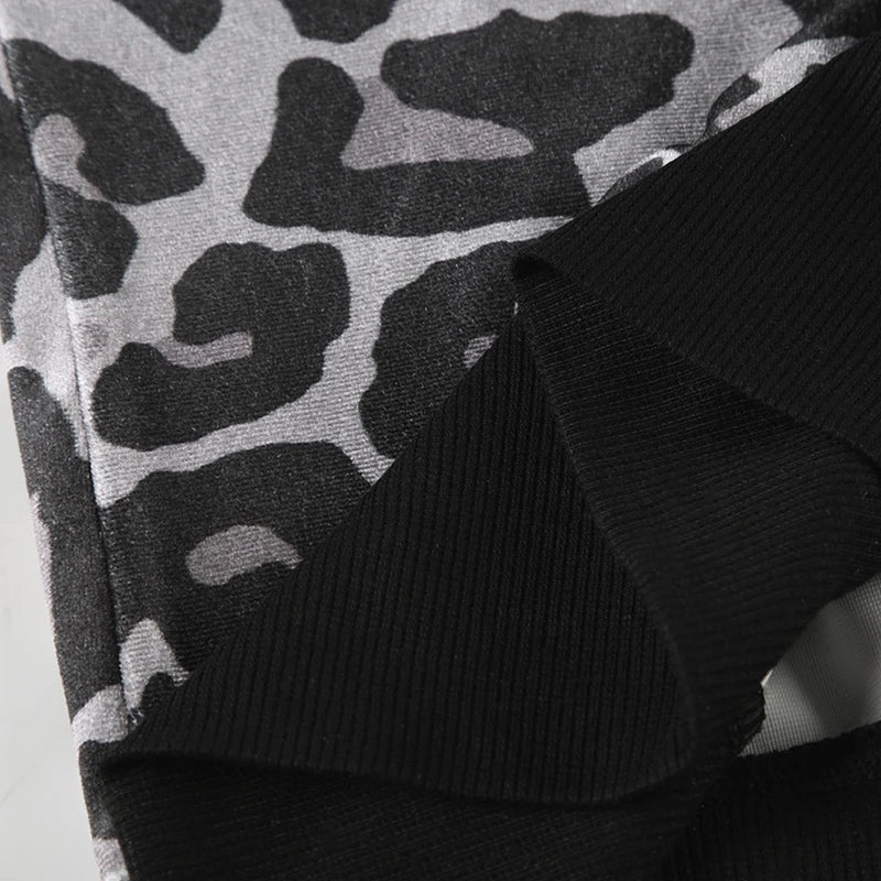 Leopard Printed Velvet Coats