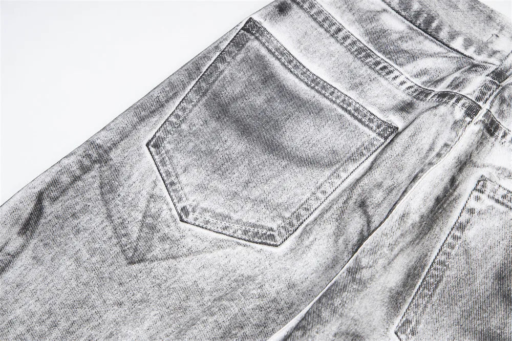 Splash Ink Washed Loose Jeans - PWM