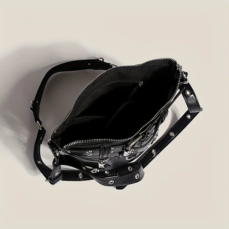 Rivet Large Capacity Crossbody Bag - PWM