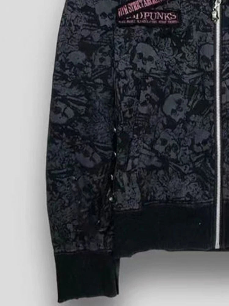 Fur Skull Hoodie Jackets - PWM