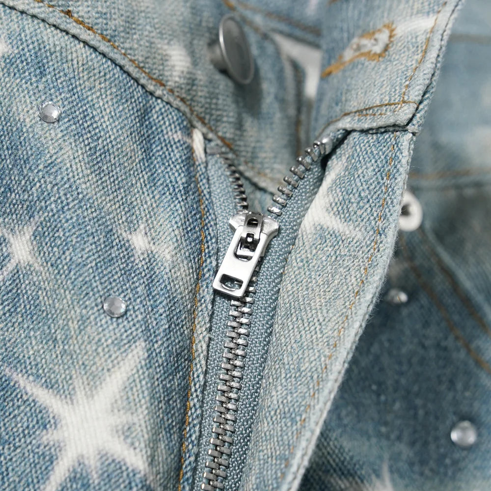 Star Printed Jeans Loose Jeans - PWM