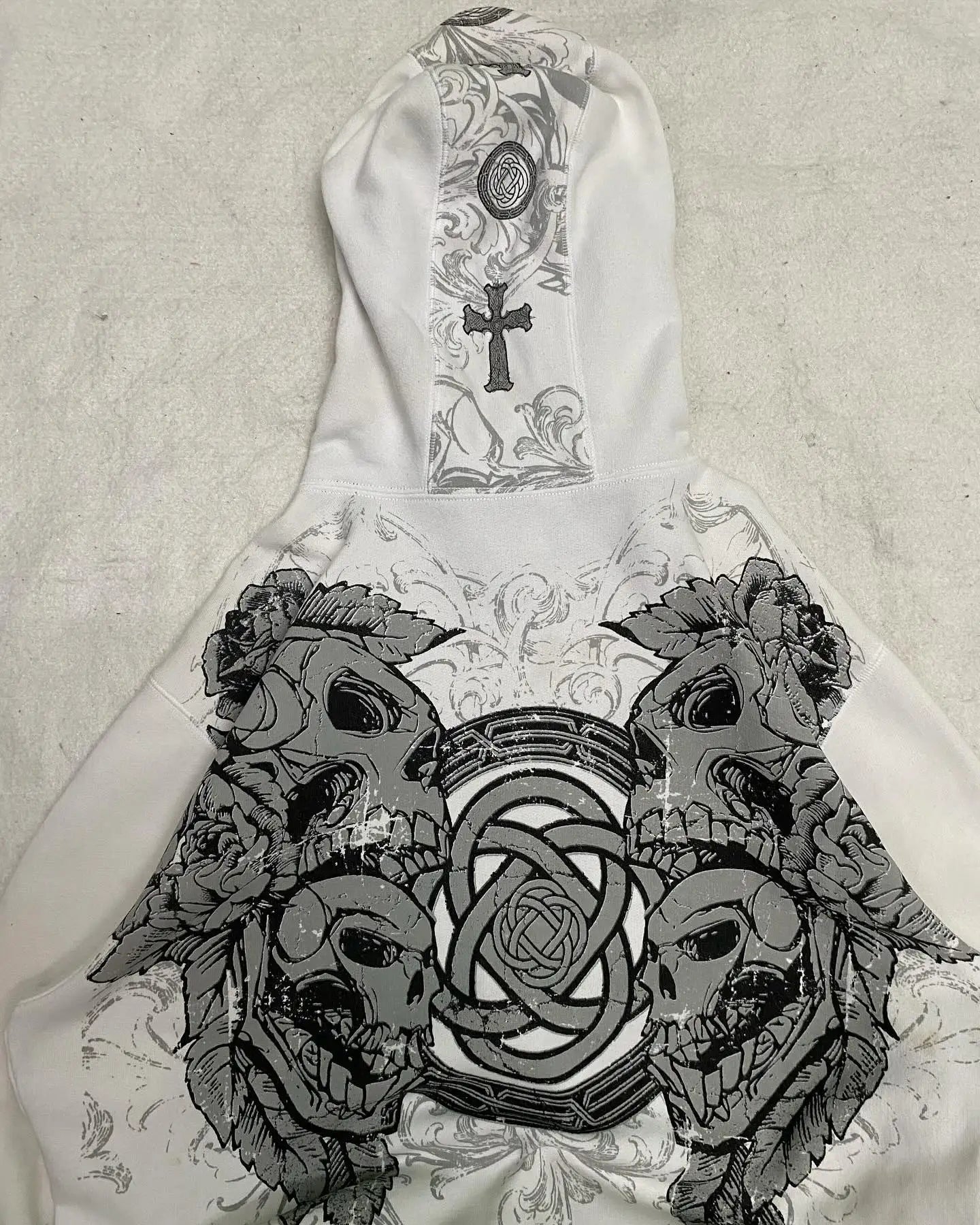 Gothic Skull Zipper Hoodie - PWM
