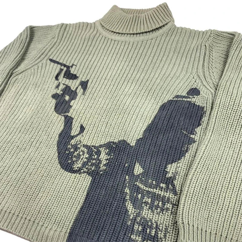 Turtleneck Knit Sweater