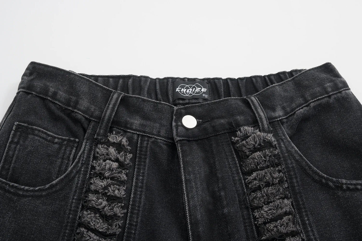Whiskers Fringe Loose Jeans - PWM