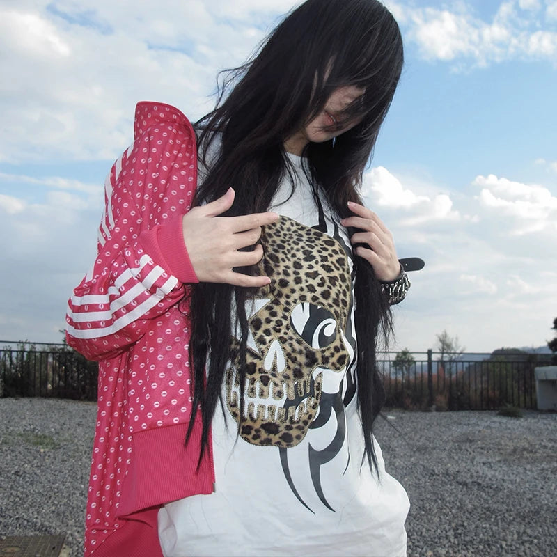 Leopard Skull Print T-shirt