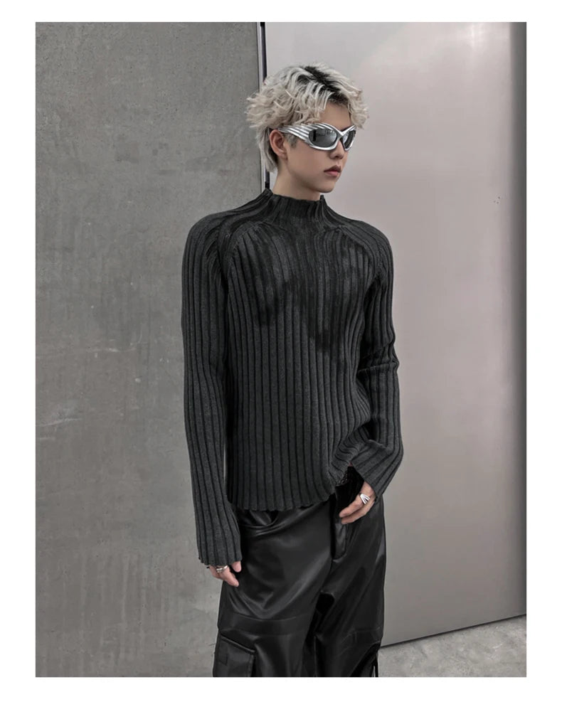 Crowd Graffiti Slim Fit Knitted Sweater - PWM