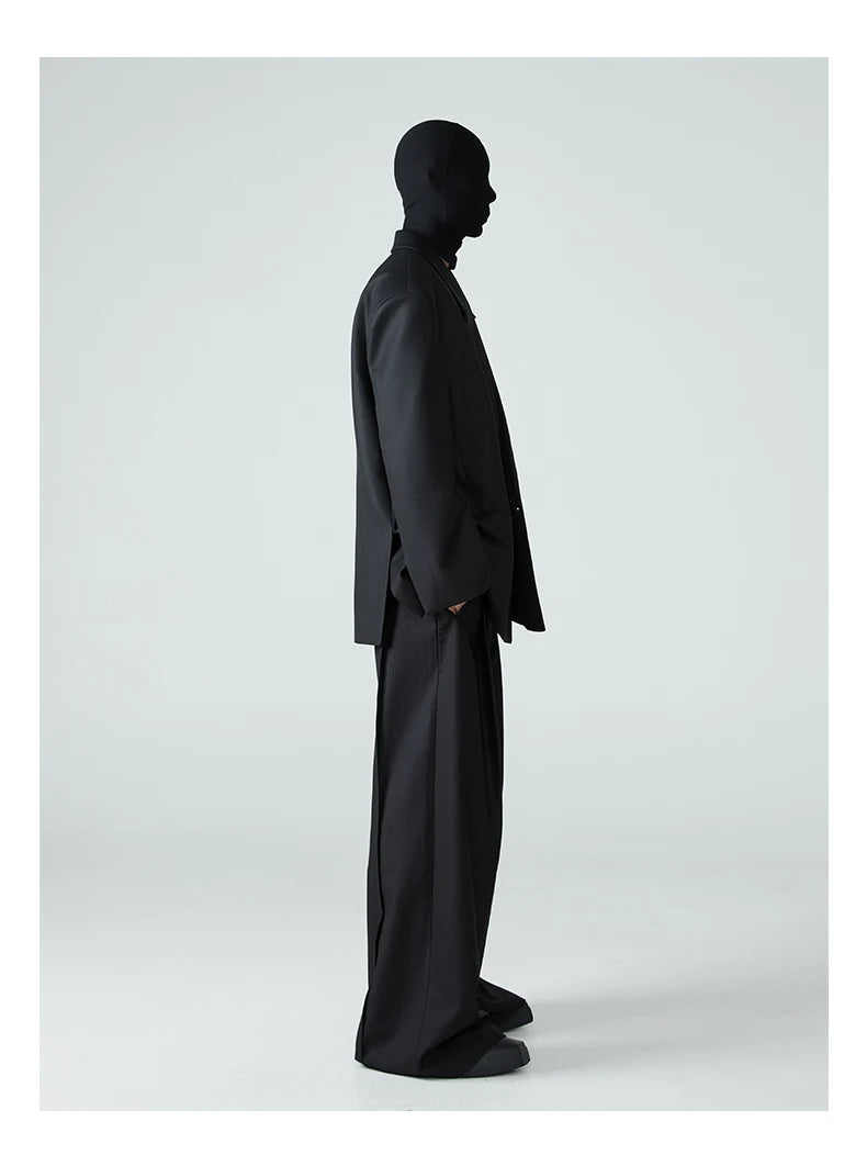 Baggy Pleated Wide Leg Pants