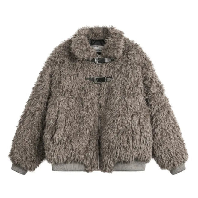 Loose Lamb Wool Coat - PWM