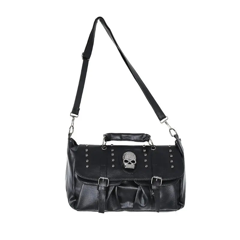 Rivet Skull Shoulder Bag - PWM