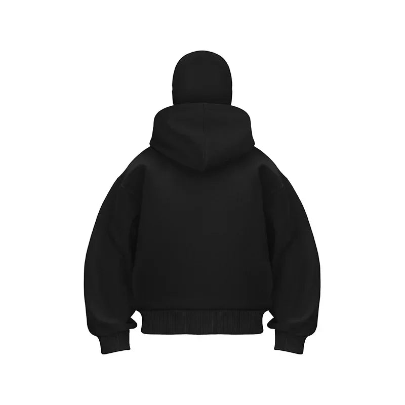 Balaclava Face Mask Zipper Hoodie