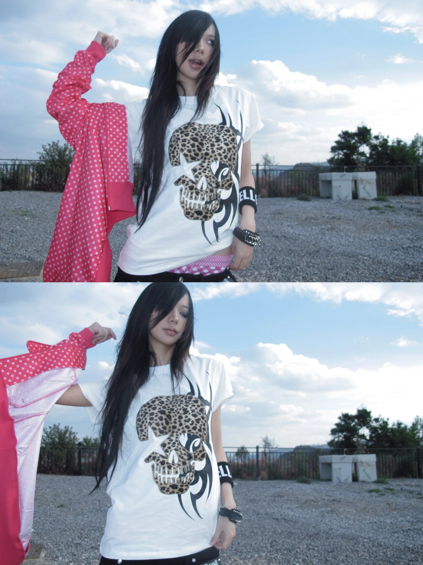 Leopard Skull Print T-shirt
