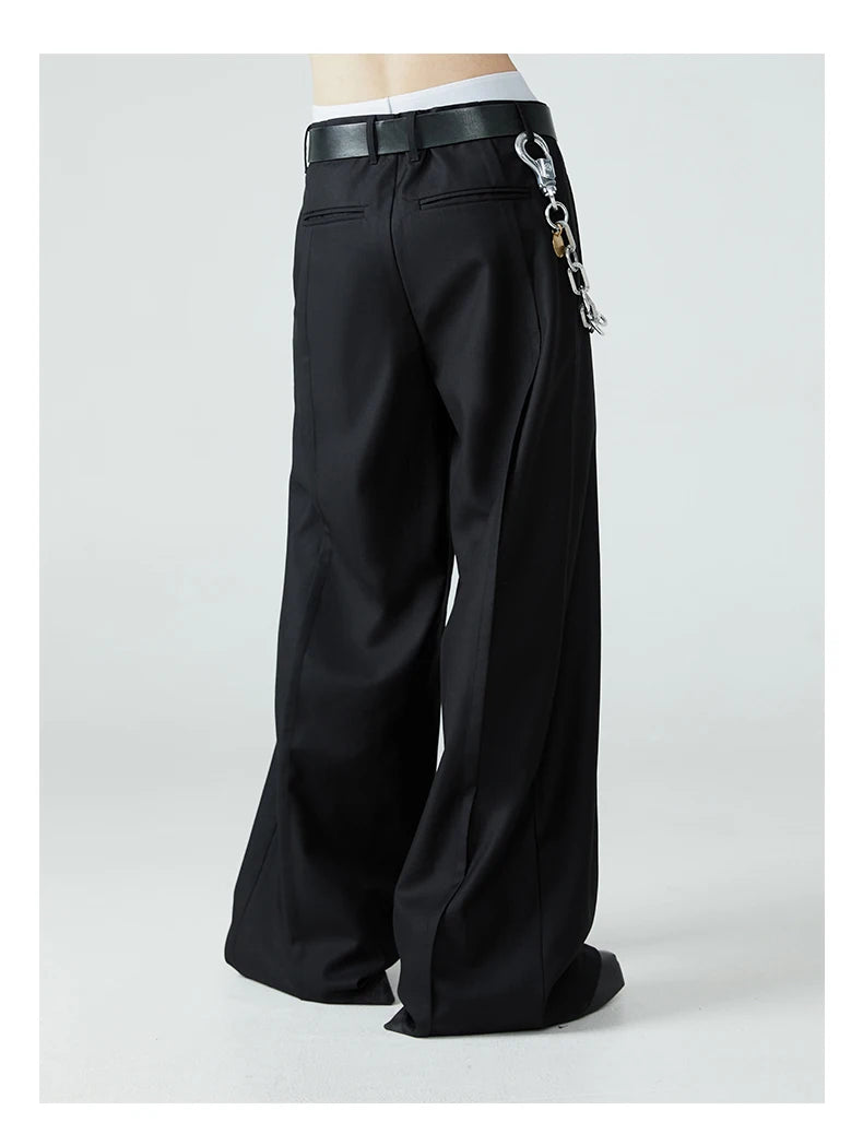 Baggy Pleated Wide Leg Pants