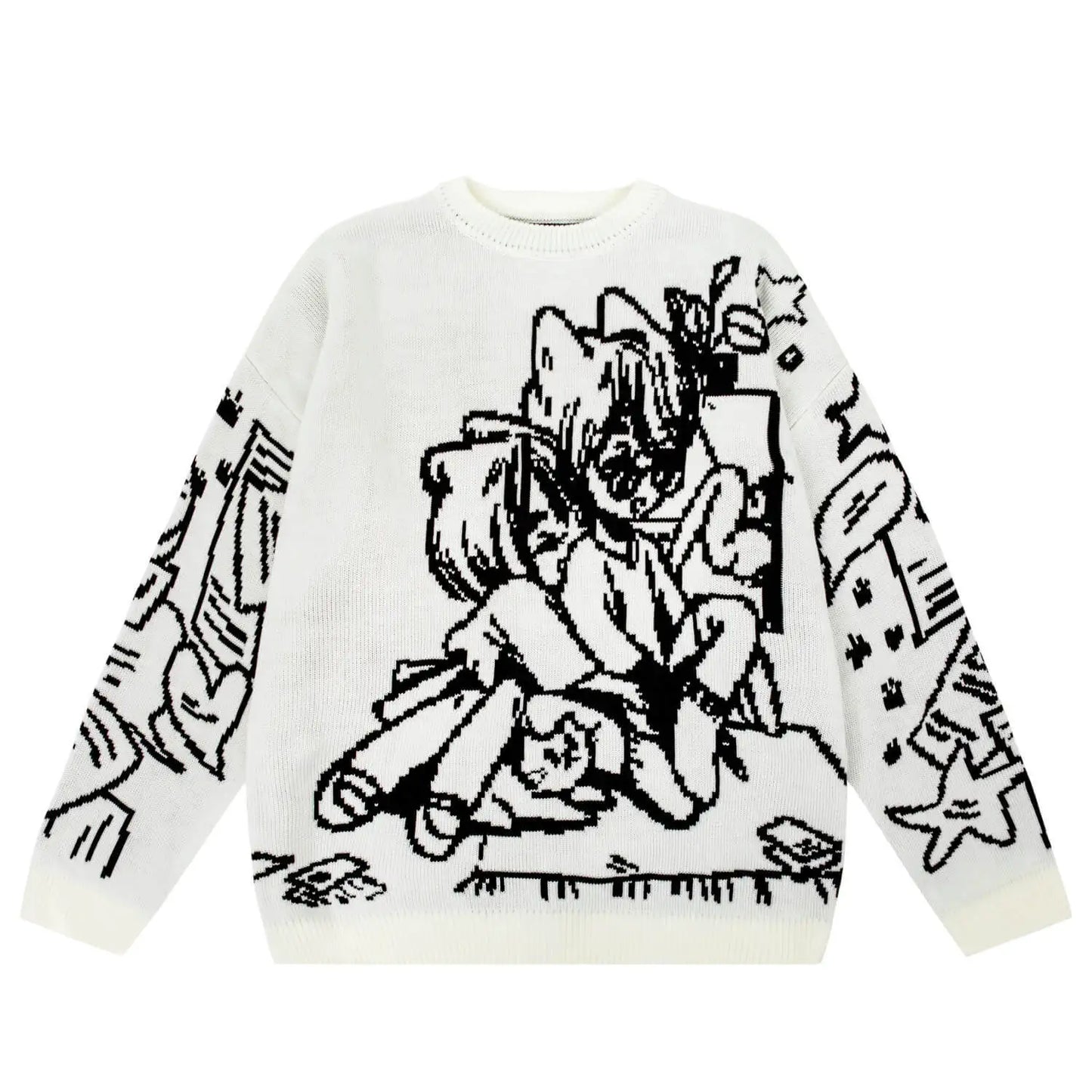 Cartoon Knitted Pullover Sweater