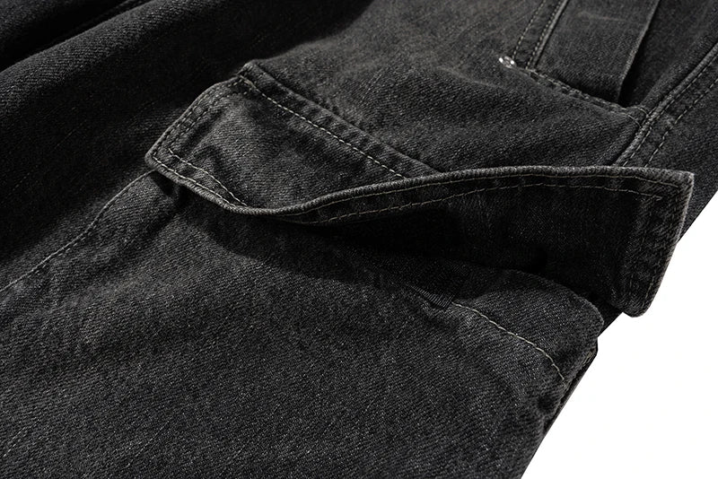 Drawstring Cargo Baggy Denim - PWM