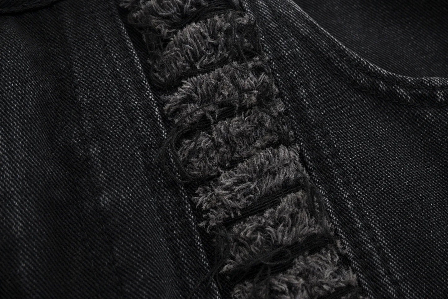 Whiskers Fringe Loose Jeans - PWM