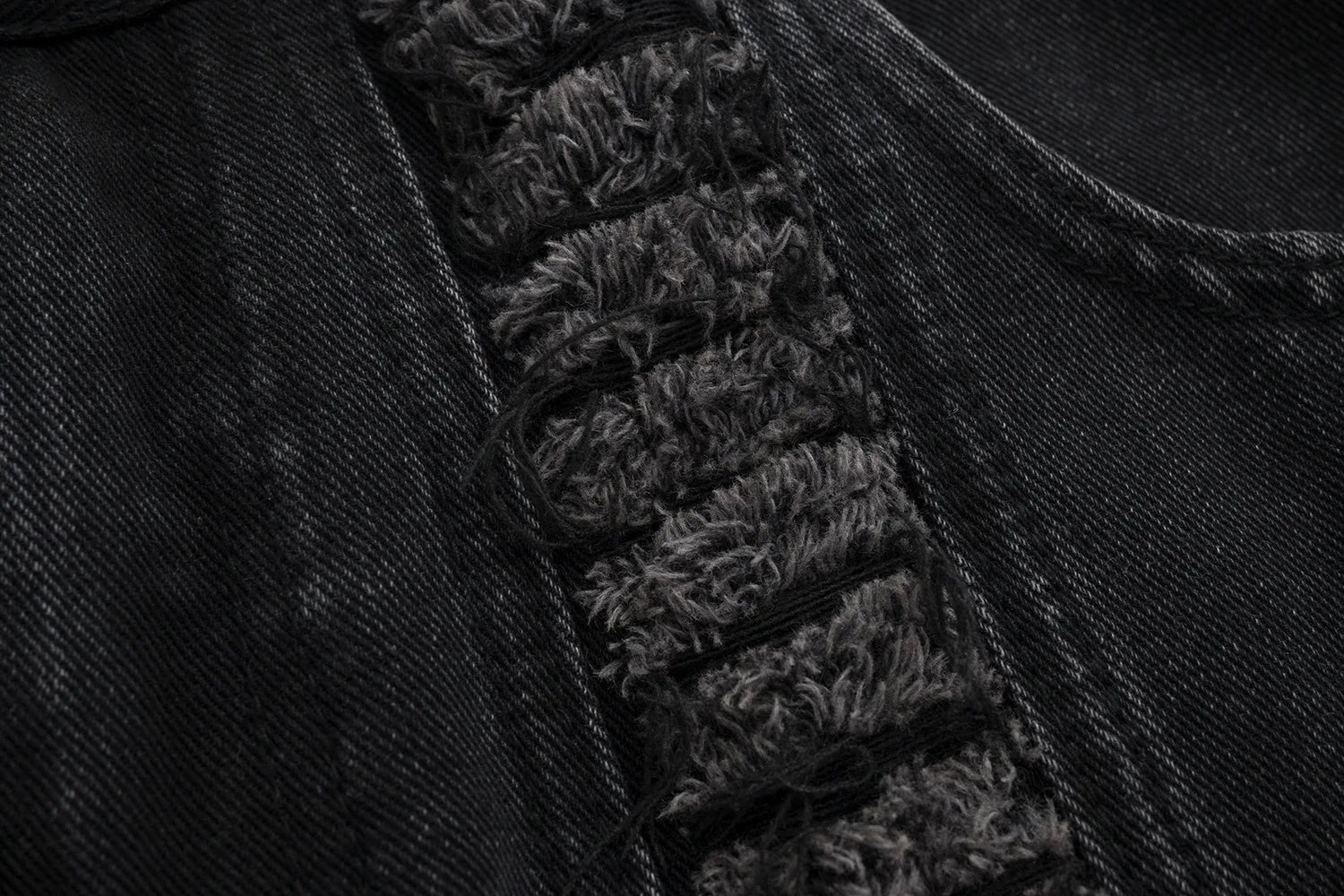 Whiskers Fringe Loose Jeans - PWM
