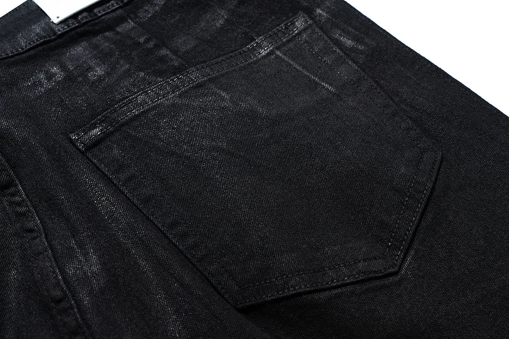 Glue Coated Boot cut Flared Pants - PWM